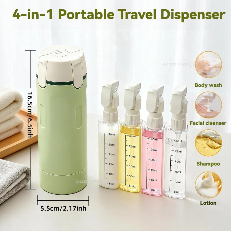4-in-1 Travel Essentials Dispenser